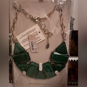 Amrita Singh Green Geometric Necklace